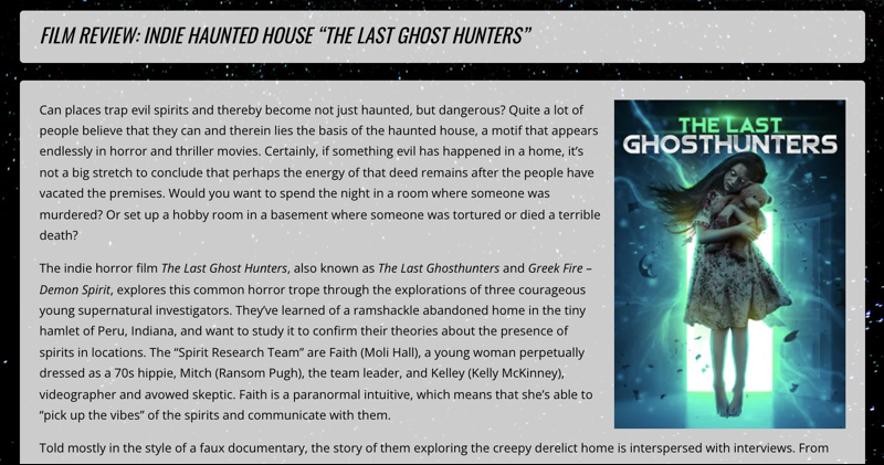 planet dave - the last ghost hunters - film review - with image