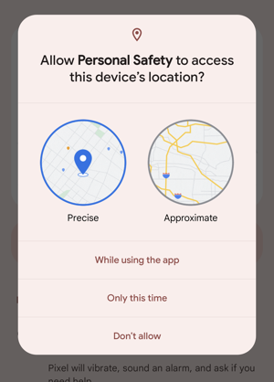 car crash detection android 12 - allow access to location