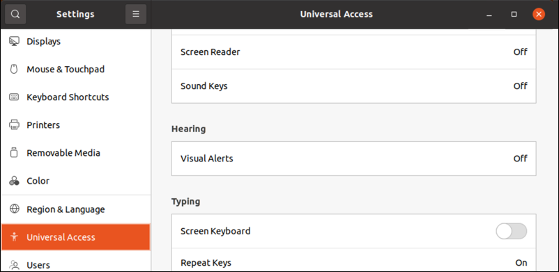 ubuntu linux - accessibility - sound audio alerts