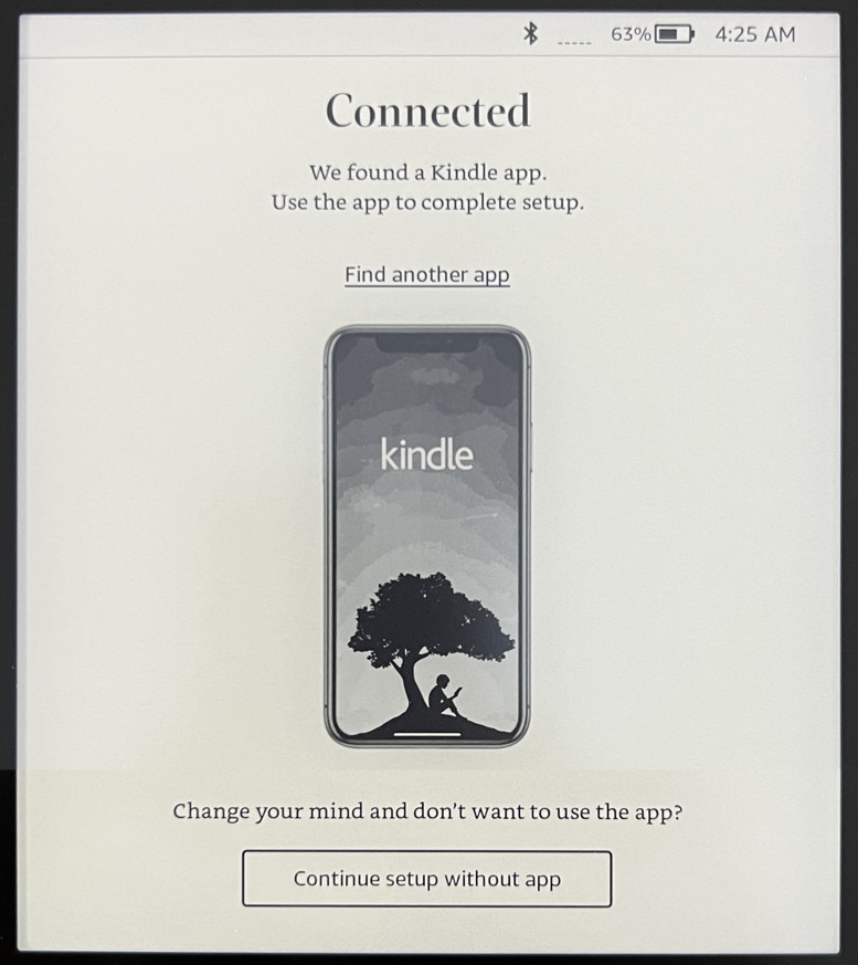 amazon kindle app phone - set up new kindle device - kindle connected