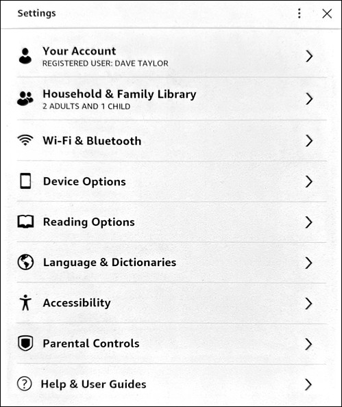 kindle paperwhite enable bluetooth audio audible - settings - 