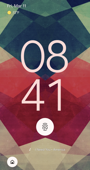 android 12 pixel - now playing - lock screen