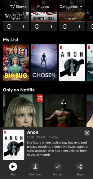 netflix install android phone app - what's new home screen