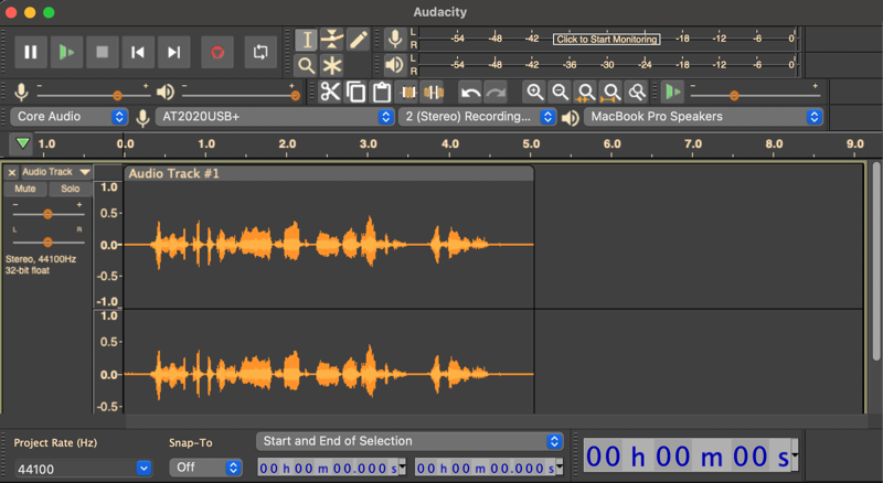 audacity open source audio editor - dark theme