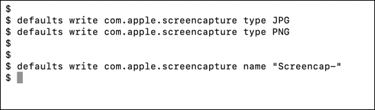 mac macos change screenshot capture filename format - change type name terminal