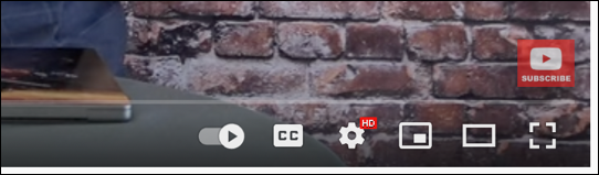 youtube video player - closed captions - cc- button