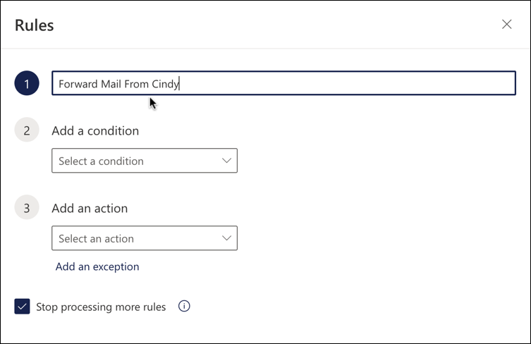 outlook office.com 365 - autoforward to gmail - outlook rules