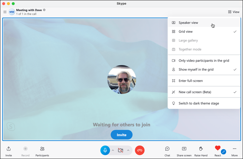 skype desktop for mac - meet now video meeting