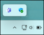 add microsoft teams shortcut icon system tray app to windows 11 taskbar