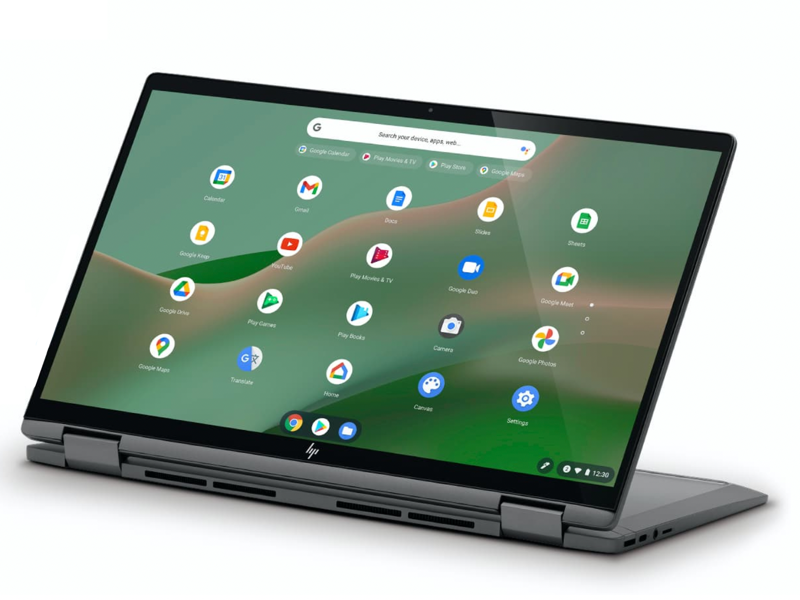 an example chromebook laptop computer convertible