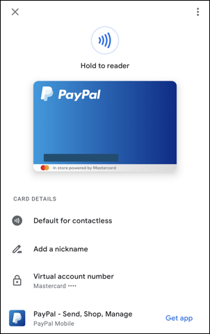 android 12 - google pay - more info payment card gpay