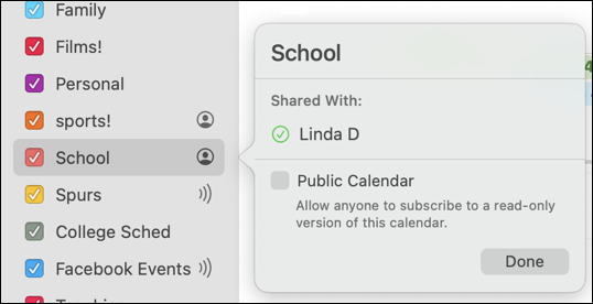 apple mac ical calendar - shared calendar pop-up