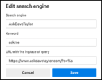 create custom search engine shortcut microsoft edge google chrome - how to