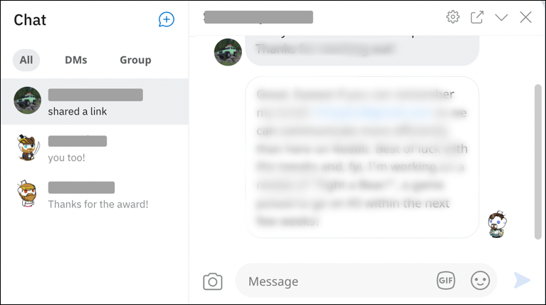 reddit chat direct message - 