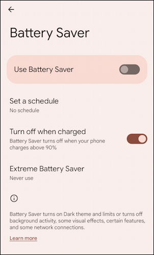 android best battery settings phone tablet device - use battery saver