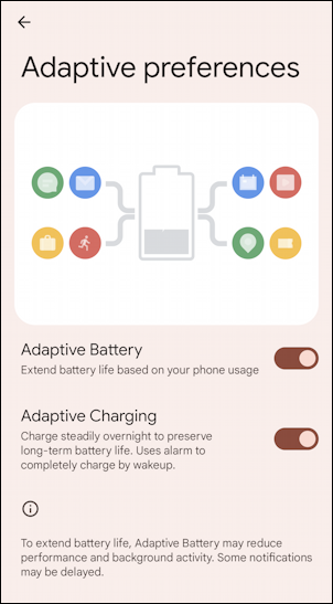 android best battery settings phone tablet device - adaptive preferences