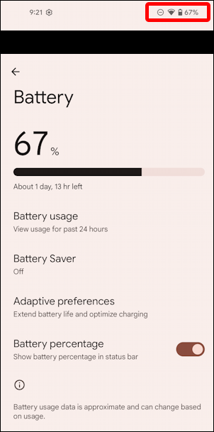 android best battery settings phone tablet device - battery percentage