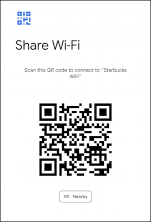 android no wifi internet connection starbucks - share wifi network qr code