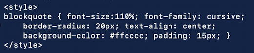 html css formatting tricks quotes blockquote - fancy css