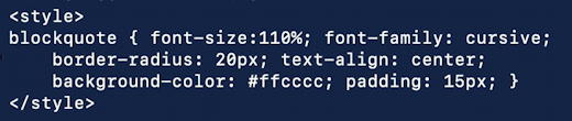 html css formatting tricks quotes blockquote - fancy css