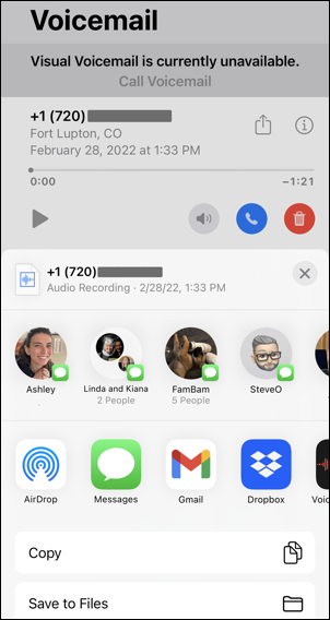 iphone ios 15 phone app voicemail - share