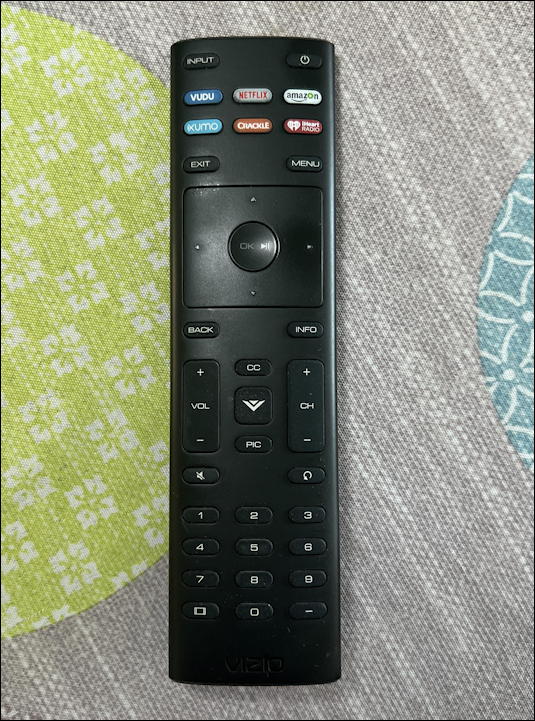 vizio tv remote control