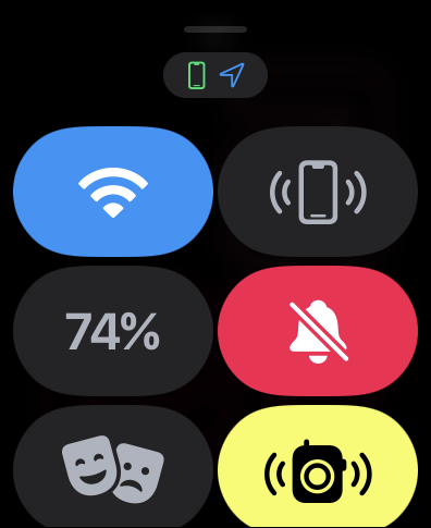 apple watch watchos 8 - control center