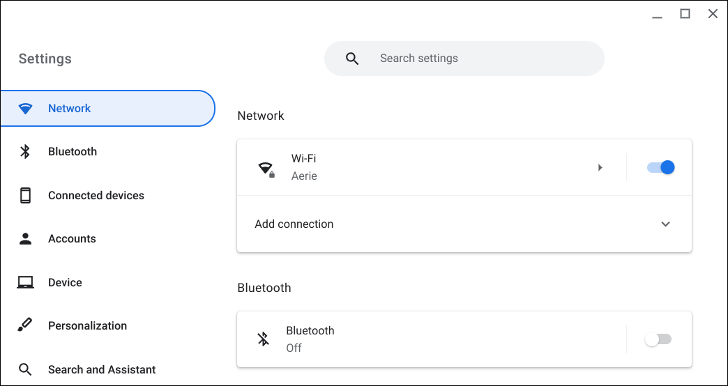 chromebook chromeos pair bluetooth - settings