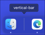 customize dock vertical bar spacer divider mac macos 12 - how to