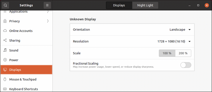 ubuntu linux wallpaper - settings > display resolution