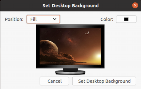ubuntu linux wallpaper - set desktop background