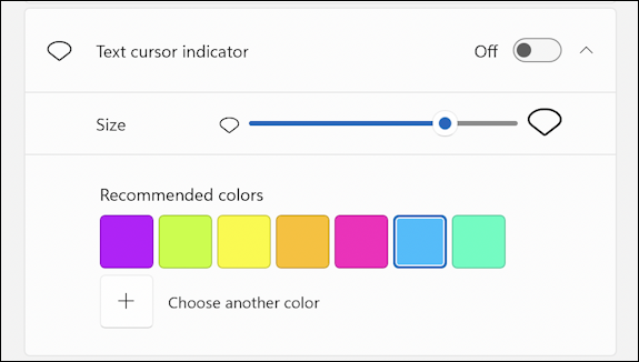 Change Text Cursor Indicator Color in Windows 11 Tutorial