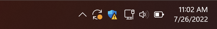 win11 schedule restart update - taskbar icons