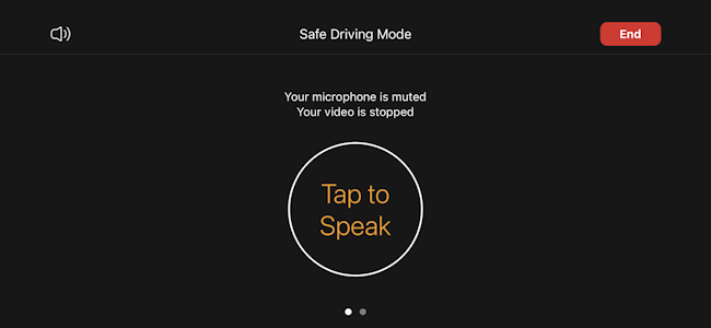 zoom for mobile iphone ipad - driving mode tap to speak