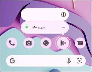 android phone tablet rearrange app icons - shortcuts google play store