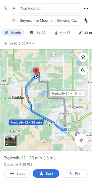 google maps defer delay departure arrival directions - routes