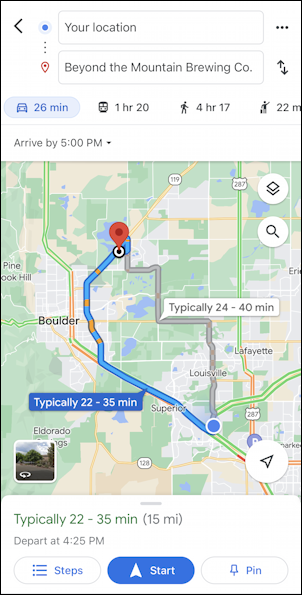 google maps defer delay departure arrival directions - routes