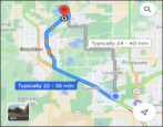 google maps mobile iphone android schedule arrival departure directions