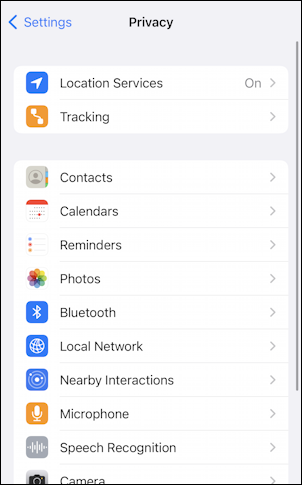 ios 15 settings instagram - privacy settings detail