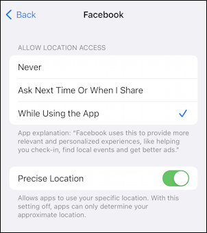 ios 15 settings facebook disable privacy