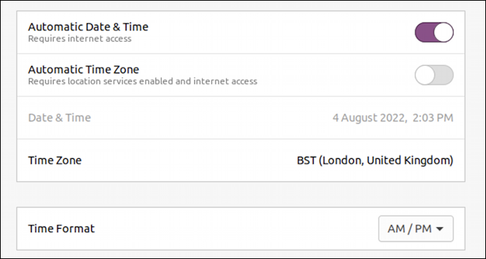 ubuntu linux time am/pm 24-hour display - time format fixed