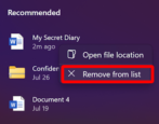 hide secret files docs windows 11 pc - how to