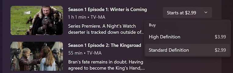 Game of thrones s1 e1 watch shop