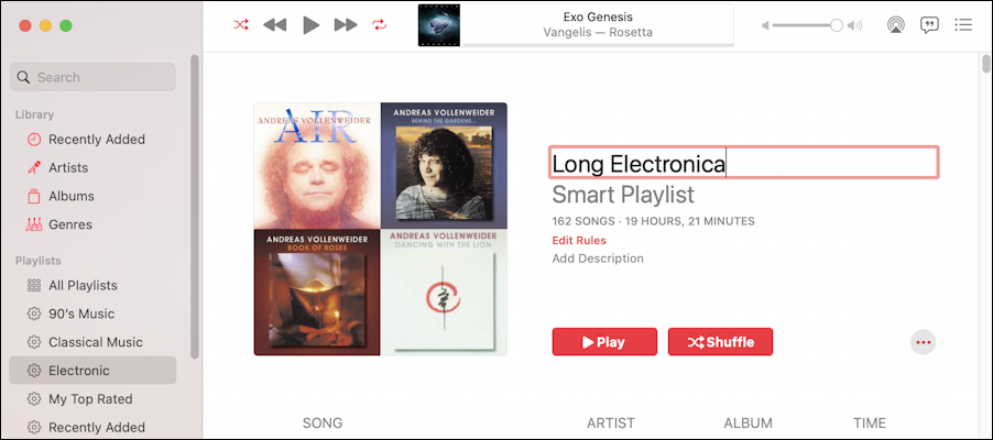 apple music itunes create smart playlist - name playlist