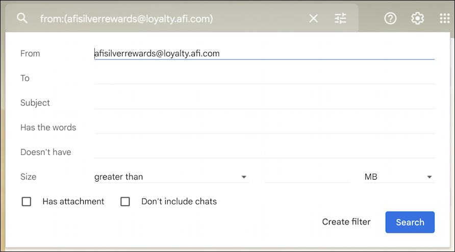 gmail create use label folders filters - filter messages like this criteria