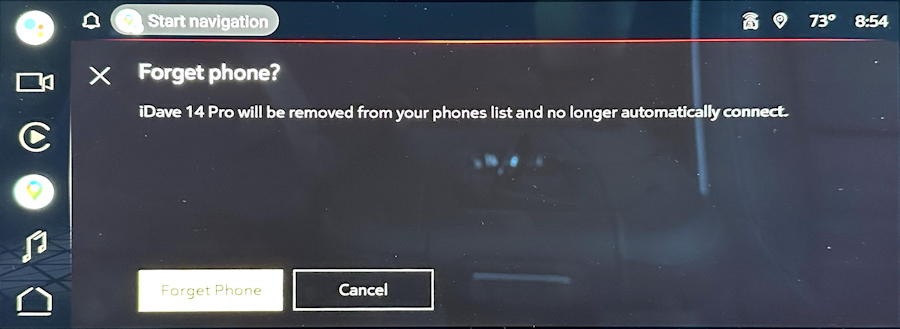 gmc unpair forget bluetooth phone - forget phone?