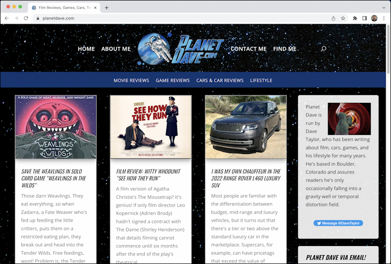 google chrome test page devices - planetdave