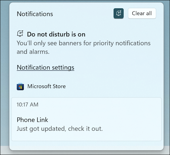 win11 pc - slow down notifications time on screen - do not disturb on