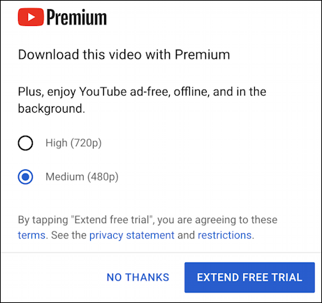 subscribe to youtube premium download