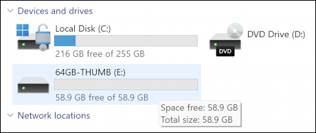 win11 reformat check usb flash drive - empty drive